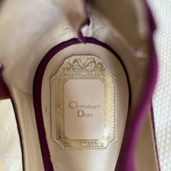 Christian Dior Suede Purple Sandals Size: EU 39 - Picture 6 of 10